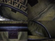 Load image into Gallery viewer, 新品同様品 FENDI フェンディ ズッカ柄 マンマバケット ワンショルダーバッグ ブラウン コットンキャンバス レザー 中古 57204