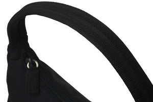 PRADA プラダ ハンドバッグ ワンショルダーバッグ テスート 三角ロゴプレート ナイロン ブラック シルバー金具 美品 中古 57206