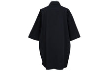 Load image into Gallery viewer, 極美品 OFF-WHITE オフホワイト 半袖シャツ ブラック コットン ポリエステル エラスタン サイズXL 中古 57221