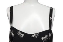 Load image into Gallery viewer, CELINE セリーヌ ワンピース ジャンプスーツ 馬車ロゴ ブラック シルク フランス製 サイズ36 美品 中古 57227