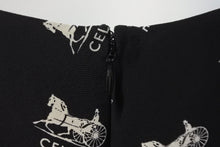 Load image into Gallery viewer, CELINE セリーヌ ワンピース ジャンプスーツ 馬車ロゴ ブラック シルク フランス製 サイズ36 美品 中古 57227