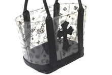 Load image into Gallery viewer, 極美品 CHROME HEARTS クロムハーツ ハンドバッグ セメタリークロス クリア ミニバッグ ブラック レザー ビニール 中古 57228