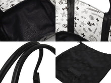 Load image into Gallery viewer, 極美品 CHROME HEARTS クロムハーツ ハンドバッグ セメタリークロス クリア ミニバッグ ブラック レザー ビニール 中古 57228