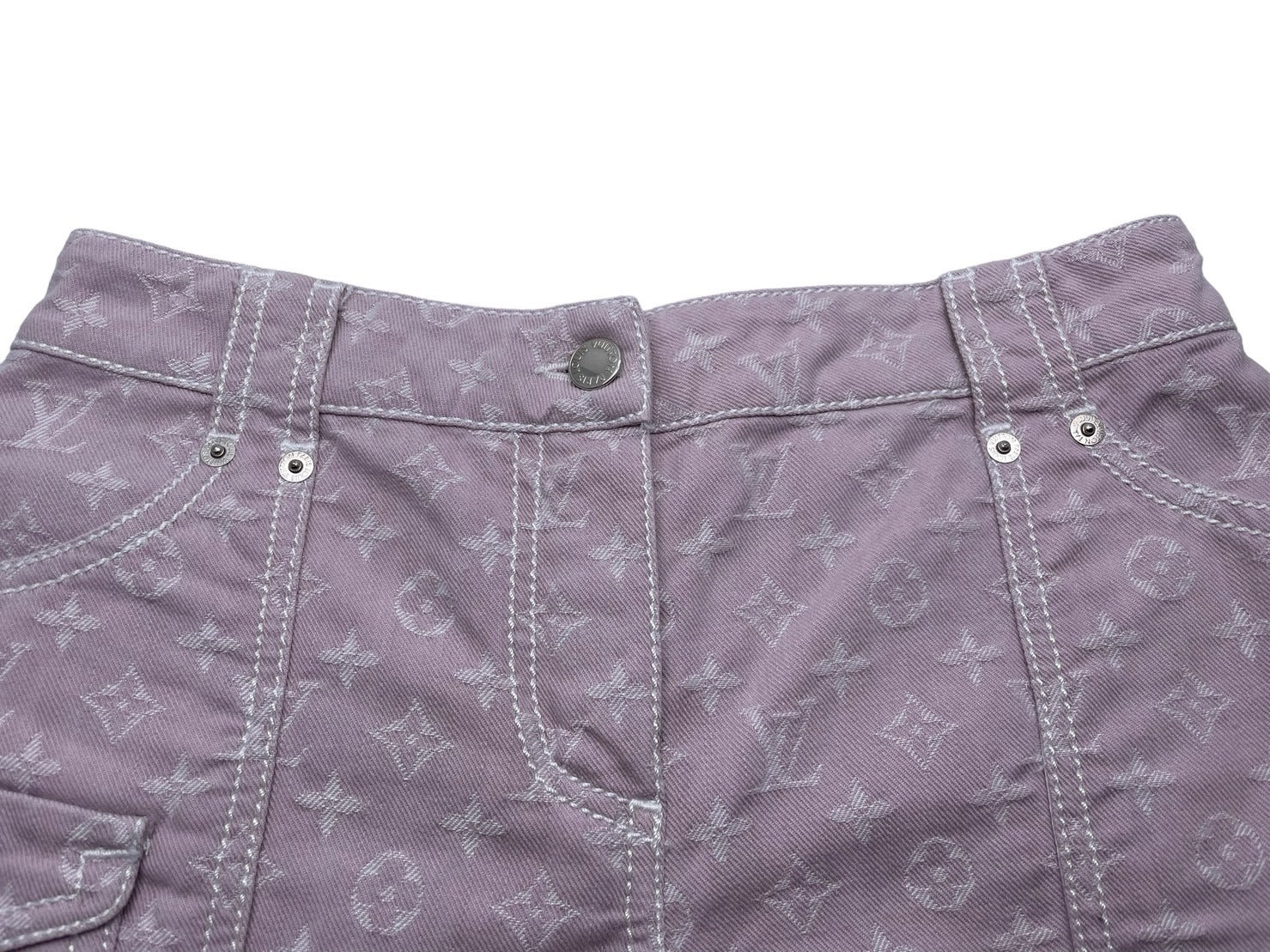 【保証書付】 LOUIS VUITTON クロップドジーンズ デニムパンツ ルイヴィトン パンツ