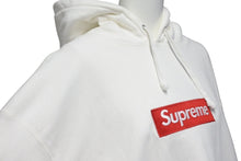 Load image into Gallery viewer, Supreme シュプリーム 21FW ボックスロゴ スウェット パーカー ホワイト トップス フーディ サイズL 美品 中古 57234