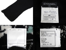 Load image into Gallery viewer, CHANEL シャネル カシミヤ タートルネック セーター 95A カメリアココマーク ブラック P05576V00254 美品 中古 57239