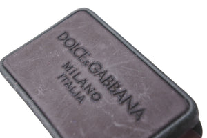 未使用 DOLCE＆GABBANA ドルチェアンドガッバーナ ベルト ワインレッド 革ベルト バックル タグ付き 57242