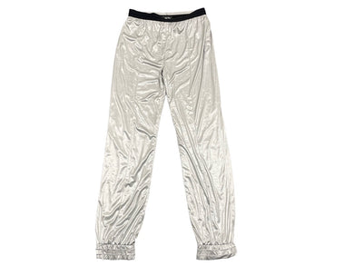 CHANEL シャネル パンツ シルバー サイズココマーク サイズ38 ポリエステル AW002 P43496K04412 美品 中古 57243