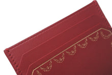 Load image into Gallery viewer, 極美品 Cartier カルティエ カードケース ガーランド ドゥ カルティエ L3001717 レッド カーフレザー 中古 57244