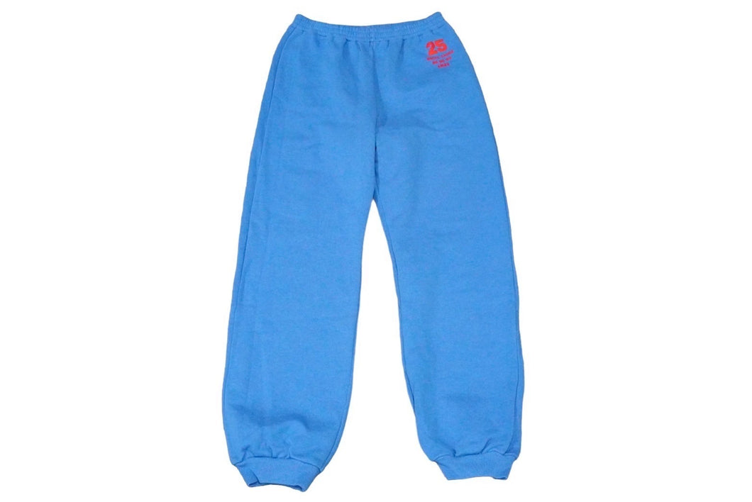 グッチ GUCCI キッズ ロゴ プリント ストレートレッグ パンツ スウェットパンツ 660770 XJDK9 ブルー 10 140 良品 中古 57250