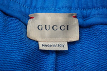 Load image into Gallery viewer, グッチ GUCCI キッズ ロゴ プリント ストレートレッグ パンツ スウェットパンツ 660770 XJDK9 ブルー 10 140 良品 中古 57250