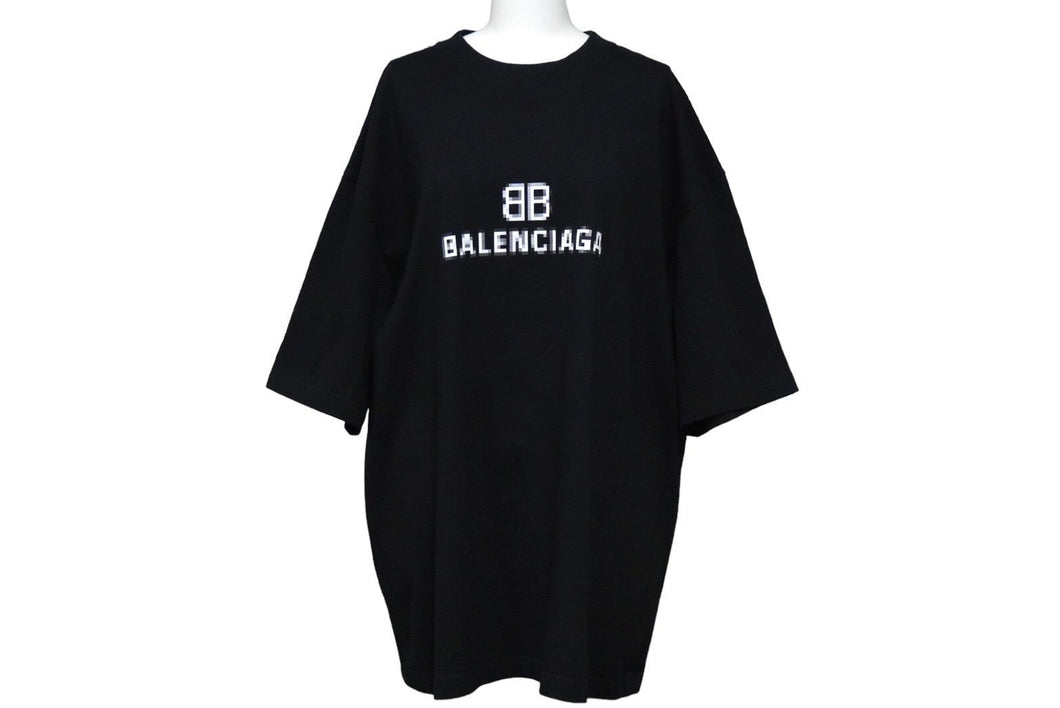 BALENCIAGA バレンシアガ ピクセルロゴ オーバーサイズ Tシャツ 21AW 