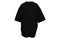 Load image into Gallery viewer, BALENCIAGA バレンシアガ ピクセルロゴ オーバーサイズ Tシャツ 21AW ブラック コットン M 612966 TKV17 美品 中古 57255