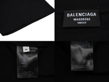 Load image into Gallery viewer, BALENCIAGA バレンシアガ ピクセルロゴ オーバーサイズ Tシャツ 21AW ブラック コットン M 612966 TKV17 美品 中古 57255
