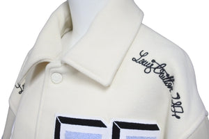 極美品 LOUIS VUITTON ルイヴィトン バーシティ マルチパッチミックスドレザーバーシティ ブルゾン 50 RM222MJYHNL91E 中古 57257