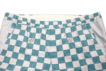 Load image into Gallery viewer, LOUIS VUITTON ルイヴィトン 21AW ダミエ ナイロン ショートパンツ ライトブルー ホワイト RM2129 IM1 HLP31W 46 美品 中古 57258