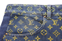 Load image into Gallery viewer, 極美品 LOUIS VUITTON ルイヴィトン ショートパンツ RM231 YM4 HOD77WYM4 ブルー マルチカラー ゴールド金具 サイズ40 中古 57262