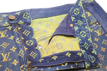 Load image into Gallery viewer, 極美品 LOUIS VUITTON ルイヴィトン ショートパンツ RM231 YM4 HOD77WYM4 ブルー マルチカラー ゴールド金具 サイズ40 中古 57262