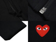 Load image into Gallery viewer, 未使用 プレイコムデギャルソン PLAY COMME des GARCONS パーカー AZ-T171 ブラック タグ付き 中古 57266