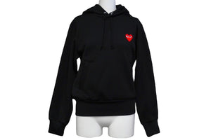 未使用 プレイコムデギャルソン PLAY COMME des GARCONS パーカー AZT-173 ブラック タグ付き 中古 57267