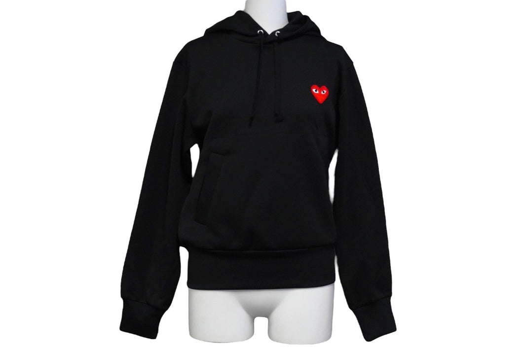 未使用 プレイコムデギャルソン PLAY COMME des GARCONS パーカー AZT-173 ブラック タグ付き 中古 57267