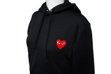 Load image into Gallery viewer, 未使用 プレイコムデギャルソン PLAY COMME des GARCONS パーカー AZT-173 ブラック タグ付き 中古 57267
