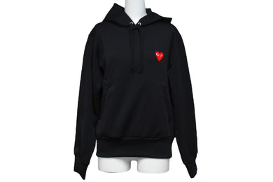 未使用 プレイコムデギャルソン PLAY COMME des GARCONS パーカー AZT-173 ブラック タグ付き 中古 57268