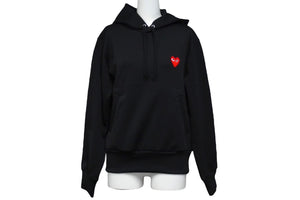 未使用 プレイコムデギャルソン PLAY COMME des GARCONS パーカー AZT-173 ブラック タグ付き 中古 57268