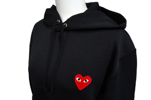 未使用 プレイコムデギャルソン PLAY COMME des GARCONS パーカー AZT-173 ブラック タグ付き 中古 57268
