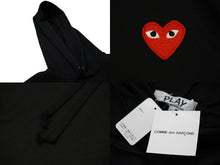 Load image into Gallery viewer, 未使用 プレイコムデギャルソン PLAY COMME des GARCONS パーカー L AZT-173 ブラック タグ付き 中古 57269