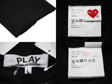 Load image into Gallery viewer, 未使用 プレイコムデギャルソン PLAY COMME des GARCONS パーカー L AZT-173 ブラック タグ付き 中古 57269