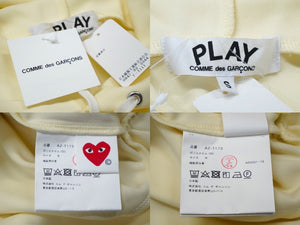 未使用 プレイコムデギャルソン PLAY COMME des GARCONS パーカー AZT-173 イエロー S タグ付き 中古 57271