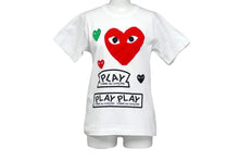 Load image into Gallery viewer, 極美品 プレイコムデギャルソン PLAY COMME des GARCONS Tシャツ AZ-T279 ホワイト タグ付き 中古 57275