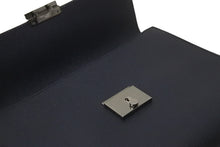 Load image into Gallery viewer, 新品未使用品 DOLCE&amp;GABBANA ドルチェアンドガッバーナ クラッチバッグ セカンドバッグ レザー ネイビー シルバー金具 中古 57289