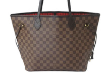Load image into Gallery viewer, 極美品 LOUIS VUITTON ルイヴィトン トートバッグ N41603 ネヴァーフルMM ダミエエベヌ ブラウン ゴールド金具 中古 57290