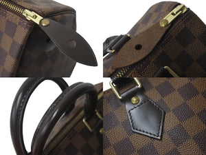 極美品 LOUIS VUITTON ルイヴィトン ハンドバッグ スピーディ25 N41532 ダミエキャンバス 定価228800円 中古 57291