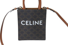 Load image into Gallery viewer, CELINE セリーヌ ハンドバッグ ミニバーティカルカバ プリント入りカーフスキン 194372BZK.04LU ゴールド金具 美品 中古 57292