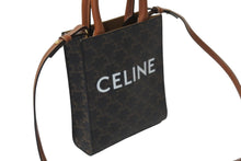 Load image into Gallery viewer, CELINE セリーヌ ハンドバッグ ミニバーティカルカバ プリント入りカーフスキン 194372BZK.04LU ゴールド金具 美品 中古 57292