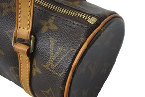 LOUIS VUITTON ルイヴィトン ハンドバッグ ミニパピヨン19 モノグラム ブラウン M51389 ゴールド金具 美品 中古 57297