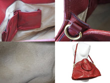 Load image into Gallery viewer, PRADA プラダ 2WAY ハンドバッグ ショルダーバッグ ロゴ レザー レッド ゴールド金具 ユニセックス 良品 中古 57303