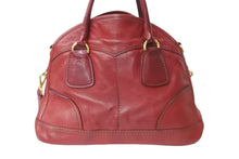 Load image into Gallery viewer, PRADA プラダ 2WAY ハンドバッグ ショルダーバッグ ロゴ レザー レッド ゴールド金具 ユニセックス 良品 中古 57303