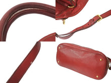 Load image into Gallery viewer, PRADA プラダ 2WAY ハンドバッグ ショルダーバッグ ロゴ レザー レッド ゴールド金具 ユニセックス 良品 中古 57303