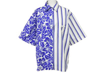 Load image into Gallery viewer, PRADA プラダ 半袖シャツ アロハシャツ P433B0 S212 1ZTE ブルー グレー ホワイト レディース サイズ 38 美品 中古 57310