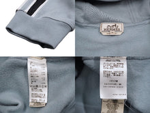 Load image into Gallery viewer, HERMES エルメス ジップアップ パーカー ブルー系 アームライン コットン ナイロン サイズXL 中古 57311