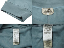 Load image into Gallery viewer, HERMES エルメス スウェット ライン パンツ ブルー系 コットン ナイロン 切り替えし ボトムス サイズL 中古 57312