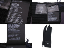 Load image into Gallery viewer, 新品同様 PRADA プラダ マフラー リナイロン トライアングルロゴ ブラック ウール UMS354 中古 57316