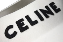 Load image into Gallery viewer, 新品同様 CELINE セリーヌ クラウンレスハット 帽子 ブランドロゴ 2AUV3749Q 毛 ホワイト ブラック ユニセックス L 中古 57328