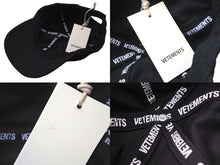 画像をギャラリービューアに読み込む, 極美品 VETEMENTS ヴェトモン キャップ Think Differently ブラック マルチカラー コットン UE51CA400B 中古 57331 