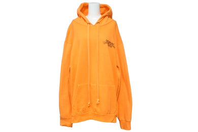 CHROME HEARTS クロムハーツ OFF WHITE オフホワイト パーカー 2018SS コットン メンズ 蛍光系オレンジ 57333
