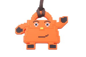 極美品 HERMES エルメス ケリードールチャーム ラバー オレンジ 銀座限定 バッグチャーム アクセサリー 中古 57339
